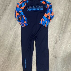 Under Armour Boys Jumpsuit Outfit 2t - Navy, Blue, and Orange